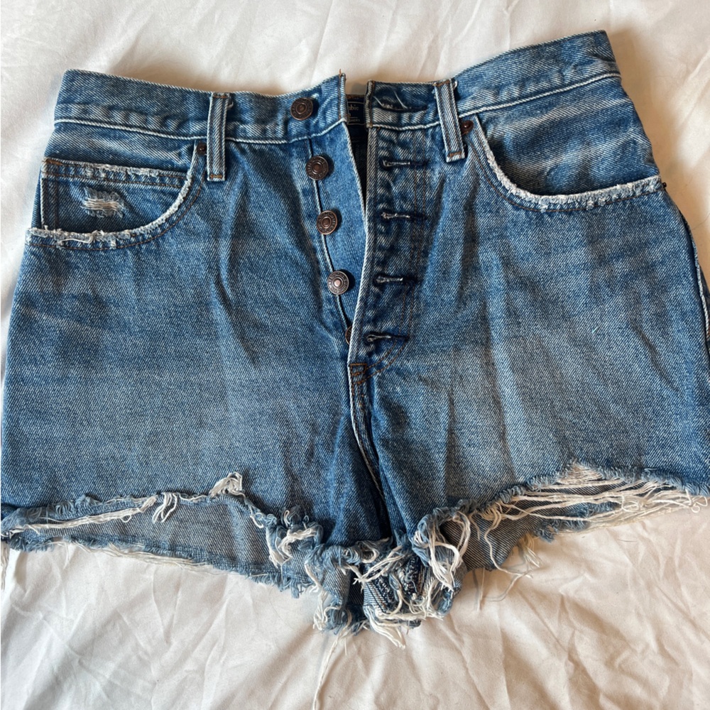 Abercrombie & Fitch Blue Denim Shorts
